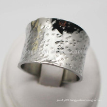 Custom Jewelry Stainless Steel Wide Vintage Rings Women